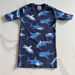 Hanna Andersson Navy Organic Cotton Kids Shark Tee